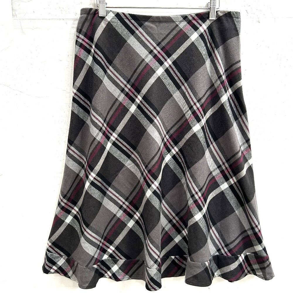 Croft & Barrow Plaid Midi Skirt Plus size